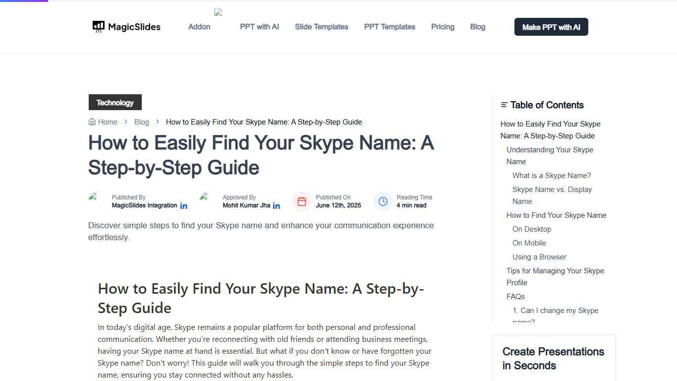 How to Easily Find Your Skype Name: A Step-by-Step Guide