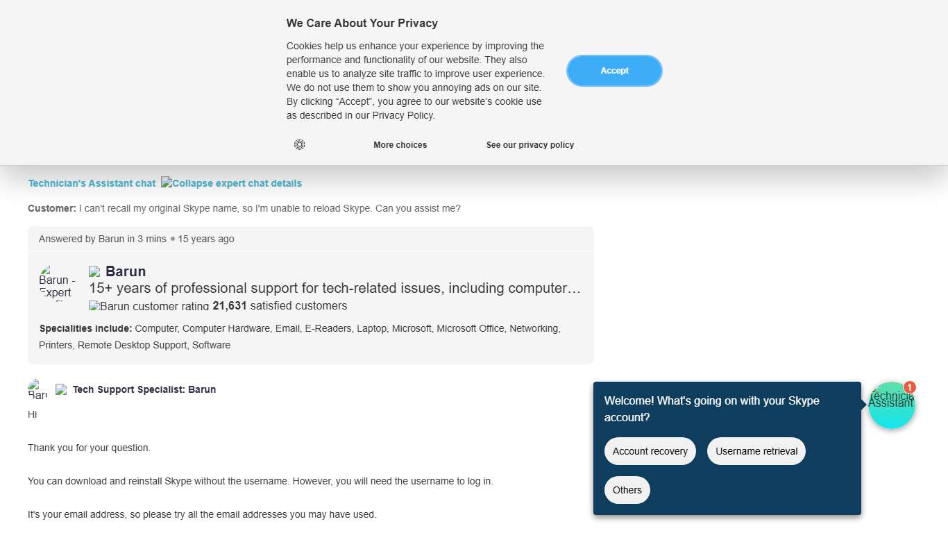 I cannot remember my original skype name...So, I can not get skype reloaded. Please help